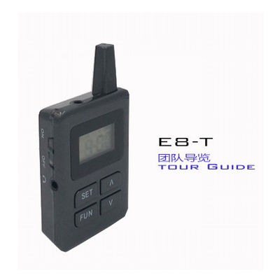 หูฟัง E8 - ระบบนำทาง Bluetooth Guide ระบบนำเที่ยว Black Travel Audio Guide